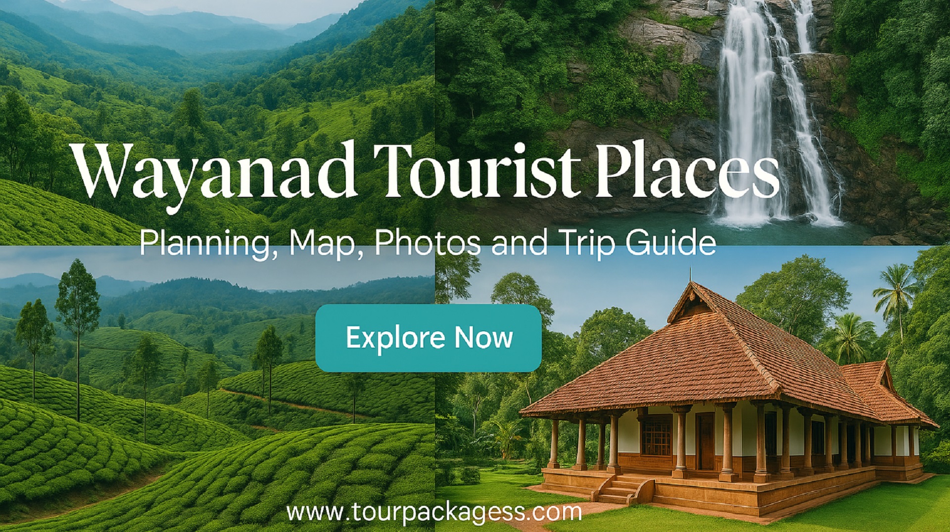 Top Wayanad Tourist Places Map & Family Travel Guide Blog Banner